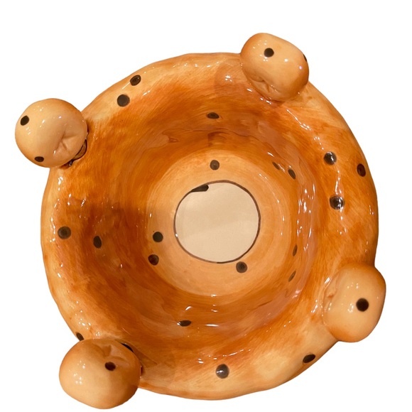 New Handcrafted bagel platter Ceramic Serving Set - Picture 6 of 9